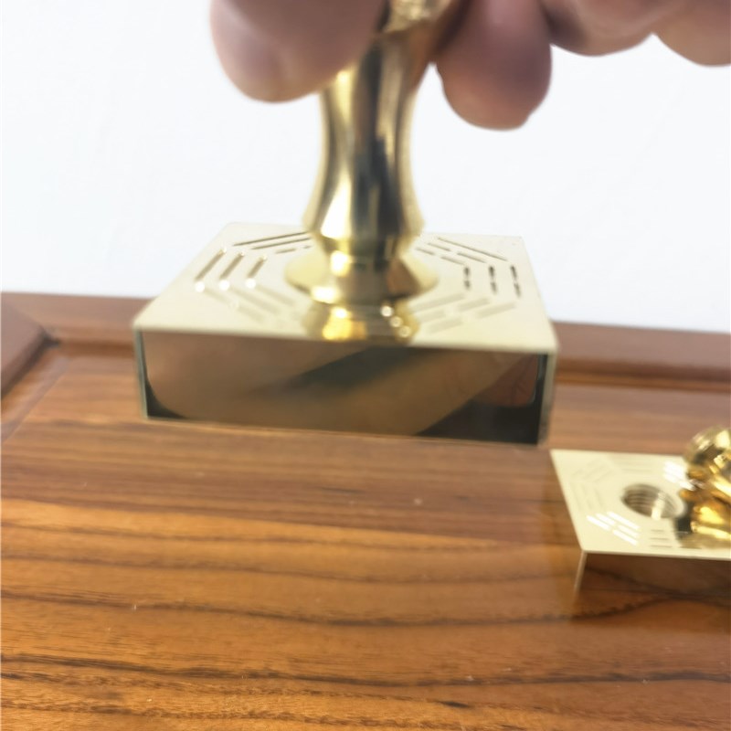 道印章铜印篆体太上老君印道家法印五公分单面铜印老君铜印