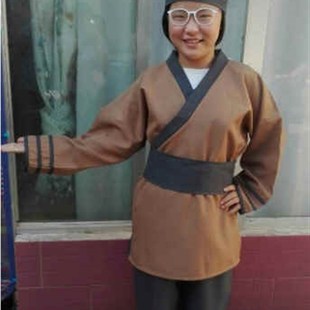 古装男款汉服古代平民百姓商人船夫马夫影视群组舞台演出服戏服