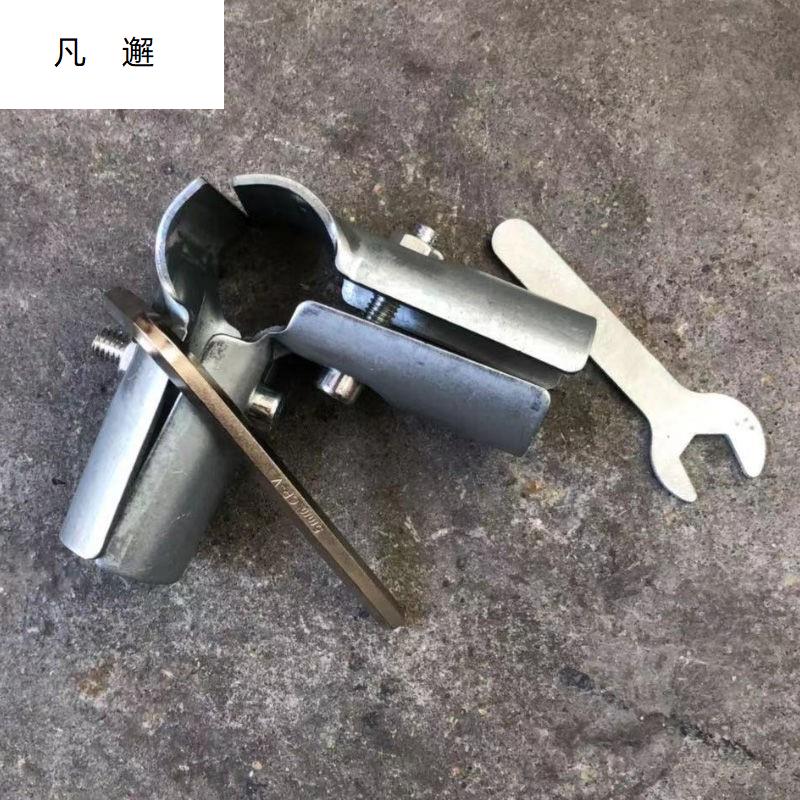 25mm镀锌管接头连接件固定件落地晾衣架配件货架二通三通圆管接头