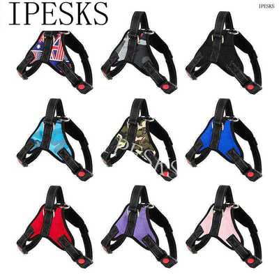 好货Dog leash golden chest harness dog leash husky collar do