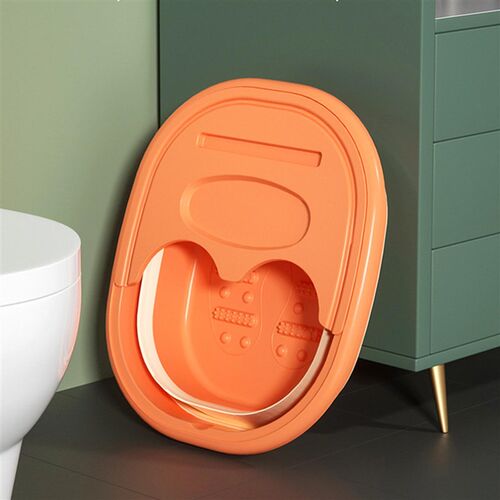 好货Foldable Foot Bath Bucket Massage Foot Wash Basin Home L