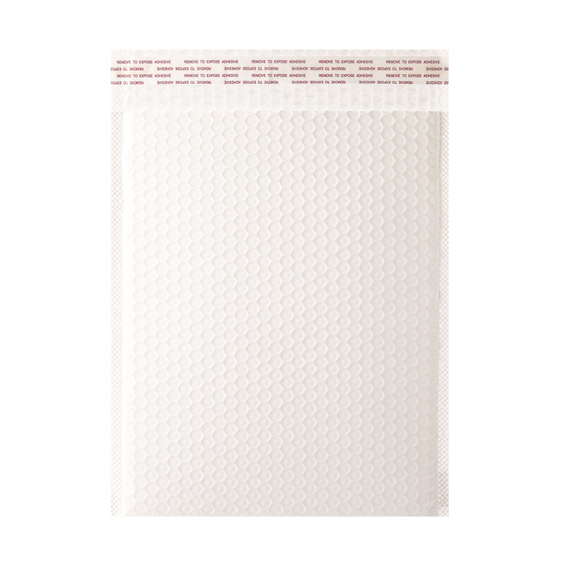 新款白色复合珠光膜气泡袋泡沫袋气泡信封防震防摔服装打包自封款