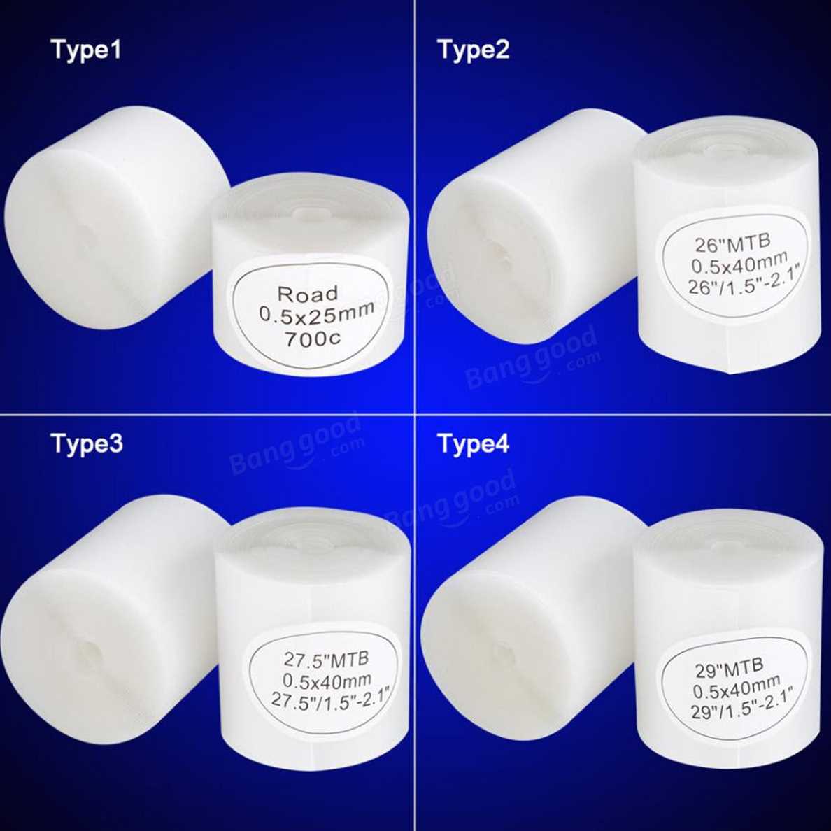 26 275 29 700c Bike Tire Liner New Arrival 2Pcs White