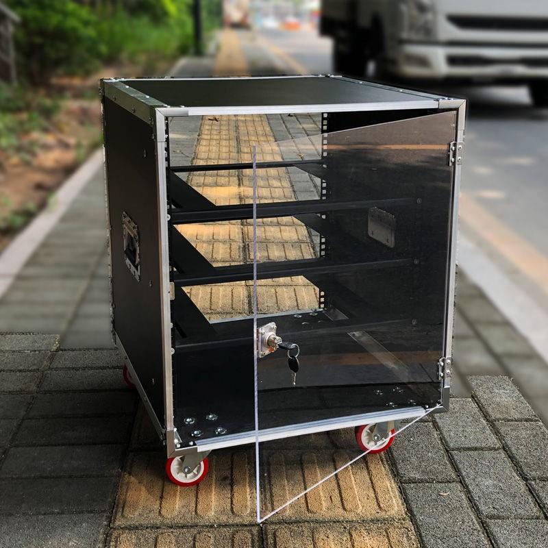 厂销适用专业功放机箱航空机柜铝包边机架音响机柜调音响机柜16U1