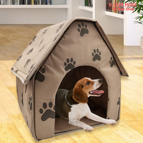 好货Foldable Pet Dog House Foldable Winter Warm Pet Kennel H
