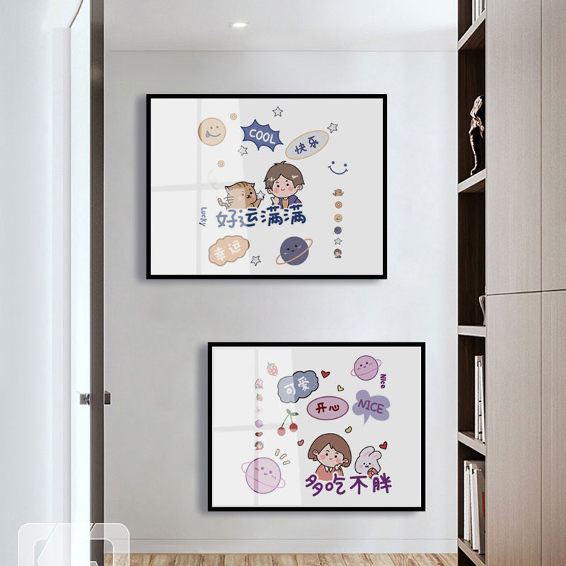 新品厂促电表箱装饰画免打孔平安喜乐配电箱轻P奢挂画遮挡箱电闸