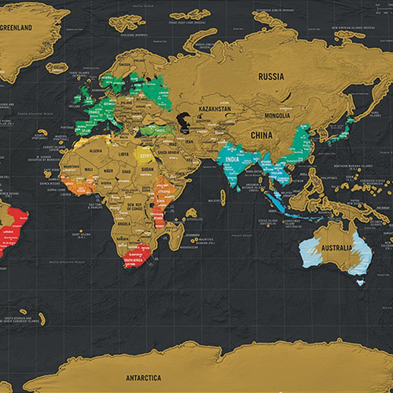 极速旅游足迹记录可标记刮刮地图中国世界版迷你小号旅行打卡旅游
