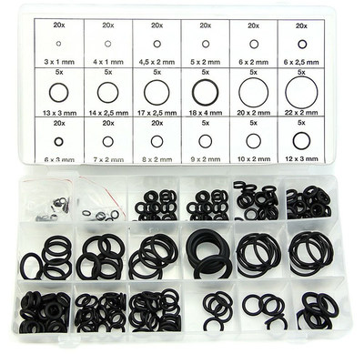 好货225 pcs Rubber O Ring O-Ring Washer Seals Watertightness