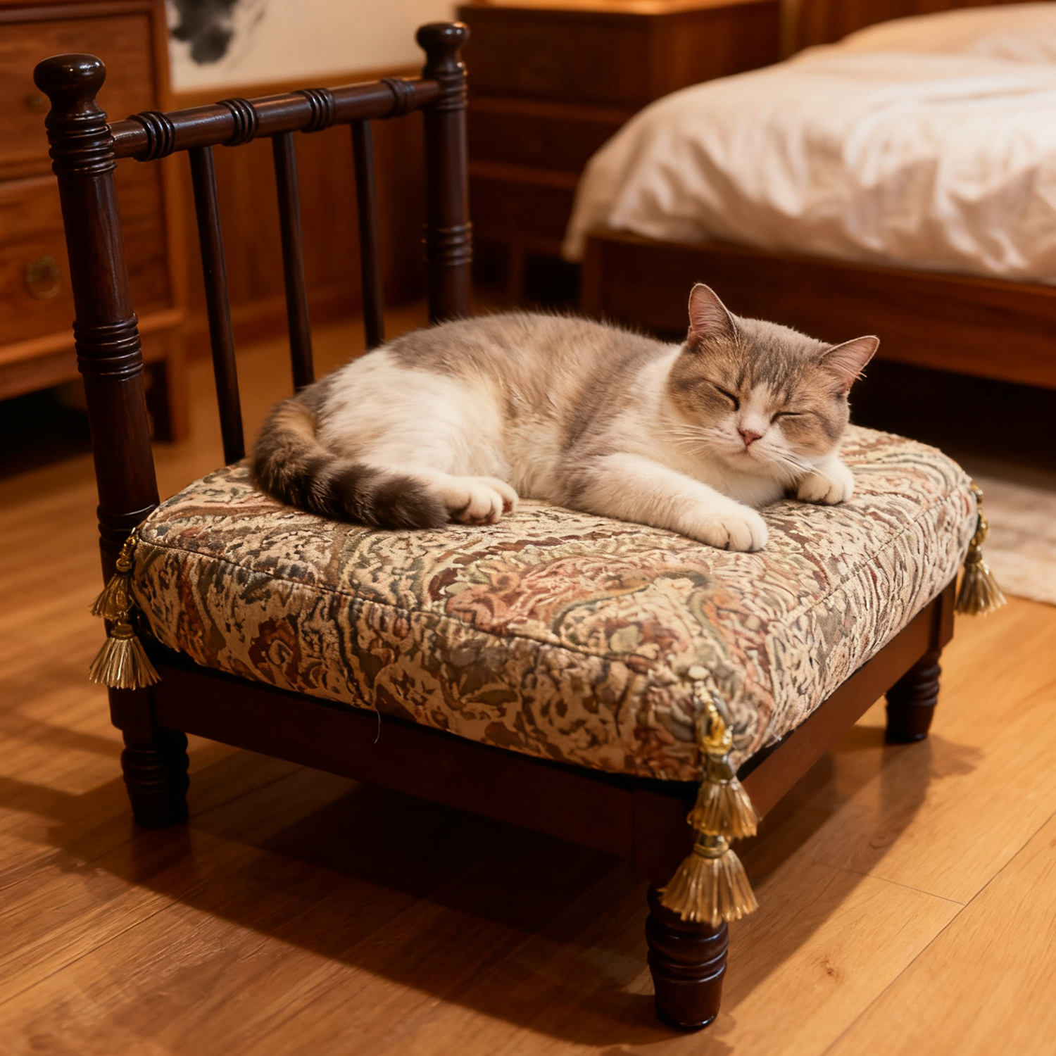 中古风宠物床躺椅猫窝离地狗床