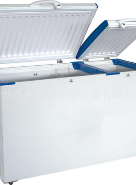 255升DC直流24V双门双温冷柜255L太阳能冰柜低温冷冻