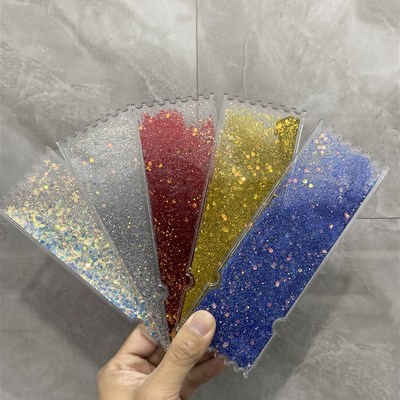 亚克力手帐拼贴流沙票根工具全透明空白加厚手帐盐系拼贴小卡咕盘