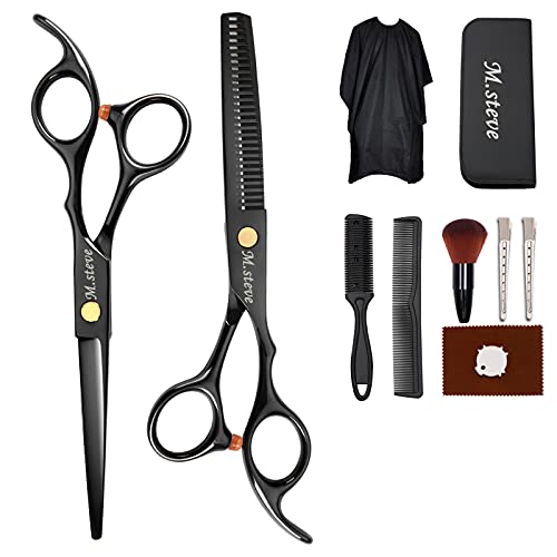 M.steve 6.7 Professional Hair Cutting Scissors Kits 11 PCS