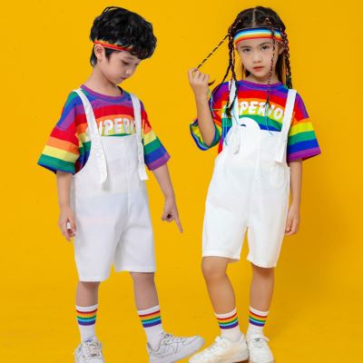 幼儿园毕业演出服六一儿童抱婴袋裤合唱表演服小学生啦啦操舞蹈服