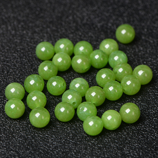 天然和田玉髓且末蓝散珠diy水晶饰品配件材料珠子圆珠串珠包邮