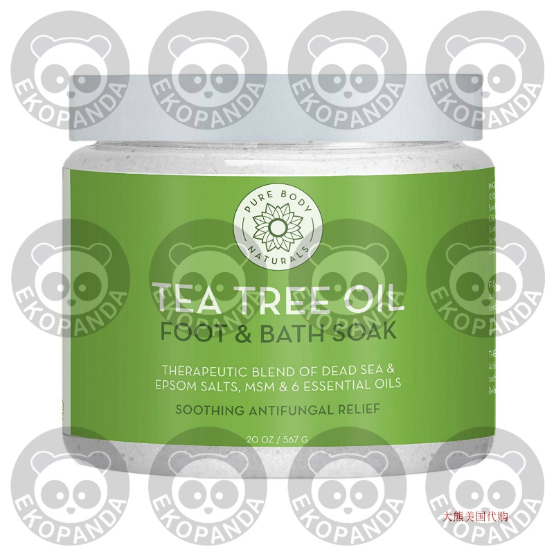 Tea Tree Oil Foot & Bath Soak by Pure Body Naturals, 2 oz
