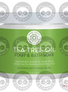 Tea Tree Oil Foot & Bath Soak by Pure Body Naturals, 2 oz