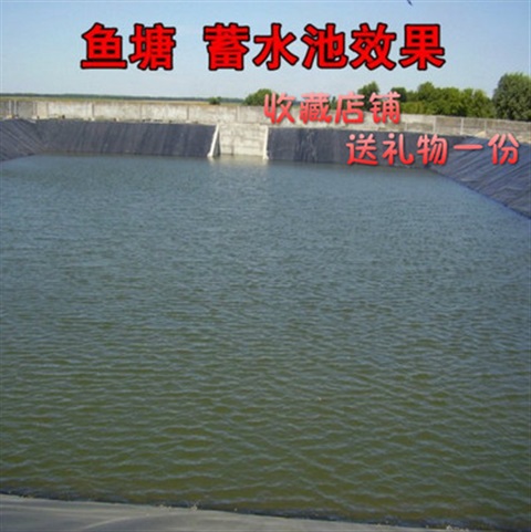 鱼塘防渗膜土工膜防o渗膜鱼塘膜鱼池池塘防水布复合黑色塑料膜
