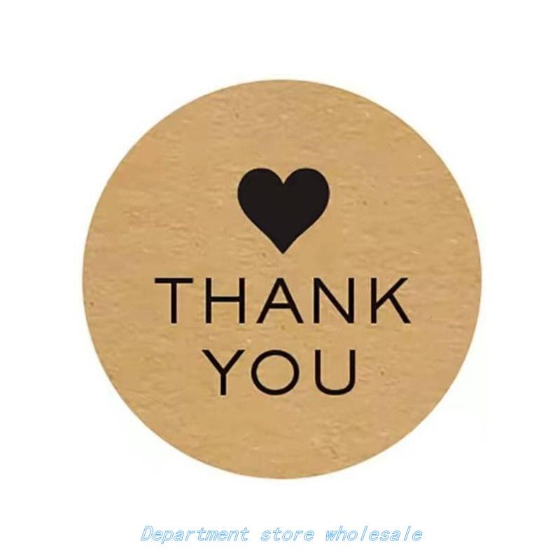 1 RoLL(500PcS) SeaLing eR LaBeLS hank You Y eRS Baking PaPe