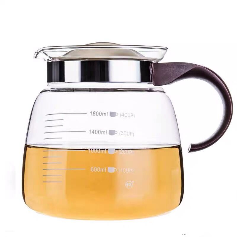 雅风玻璃茶壶大容量耐高温直火咖啡壶凉水壶明火烧水壶煤气炉可烧