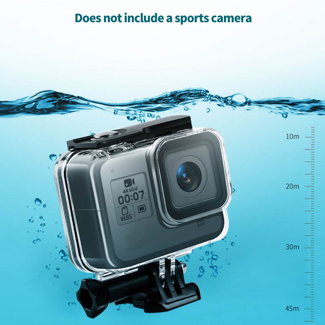 适用于GOPRO8运动相机防水壳 HERO8防水相机保护套防摔抗震