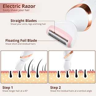 Electric Razors for Women 3 in 1 Women Shaver for Underarms