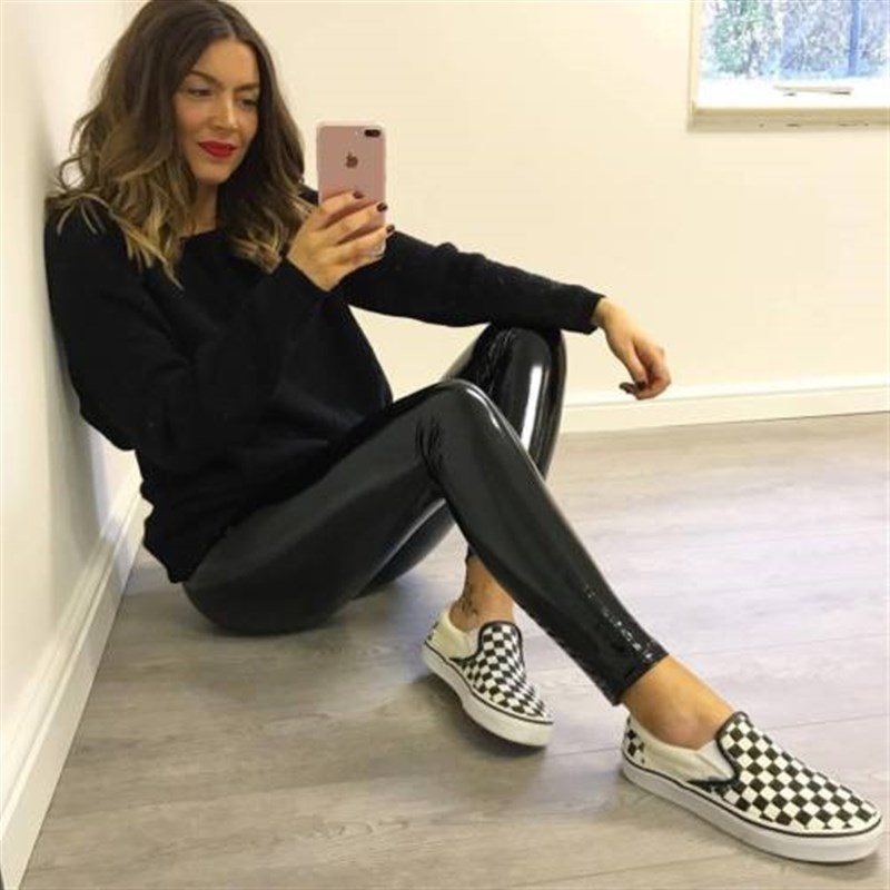 Hot Sexy Women Gothic Leggings Wet Look PU Leather Leggings