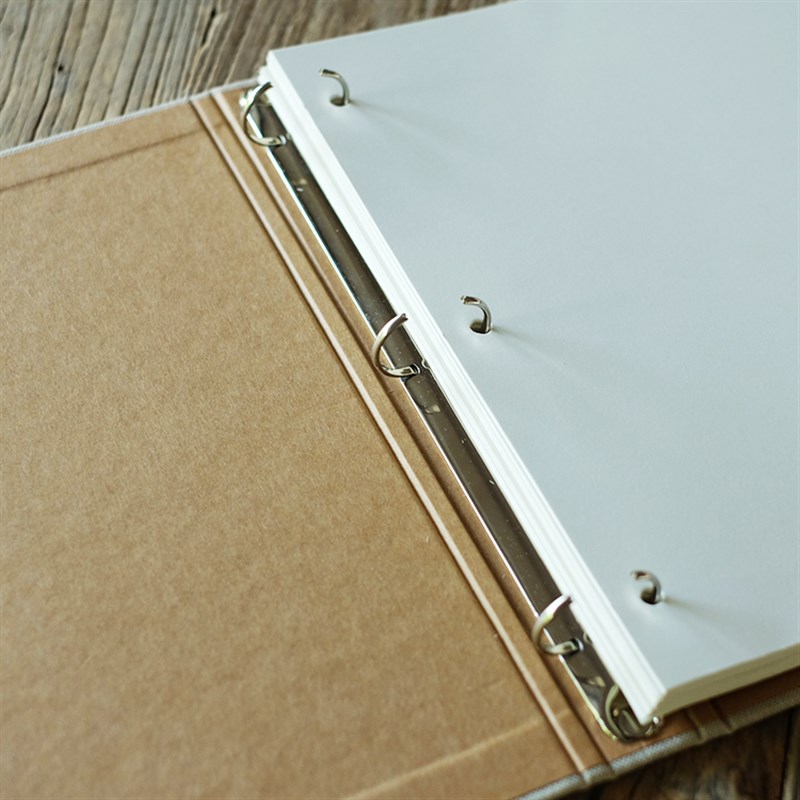 麻布活页记事本 多功能用途剪贴本 DIY手账学生涂鸦日记手绘本