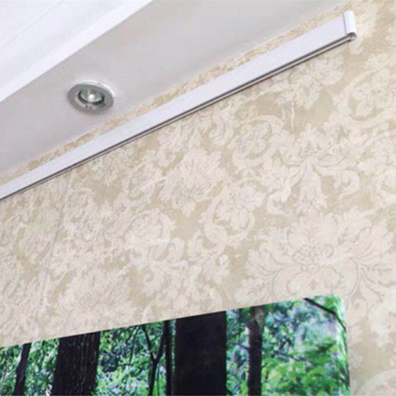 1.82米挂画轨道挂画器挂绳油画钩挂镜线铝合金白色烤漆大承重隐形