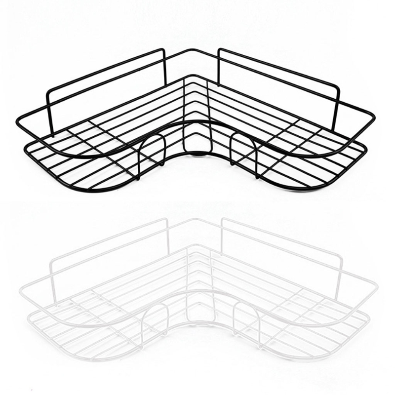 1 pcs Self Adhesive Bathroom Shower Shelf Metal Wall