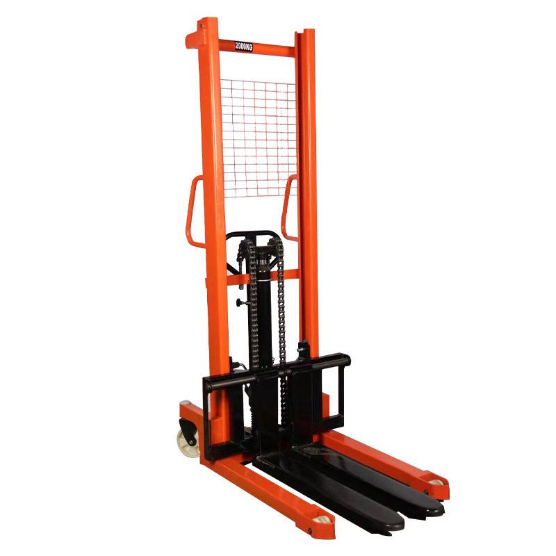 手动堆高车起重手推升降搬运装卸车1T2t3吨1.6米手动液压升高堆高
