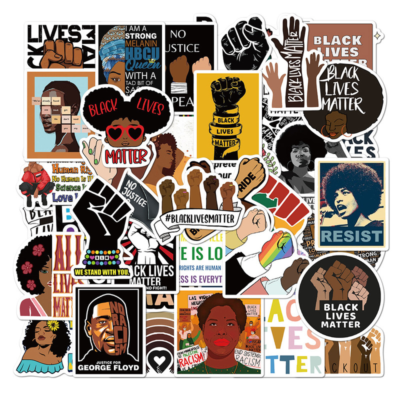 50pcs/Pack Stickers For Lap Bike Car  Wall Decals black