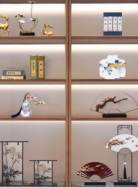 新中式桌面摆件高档客厅家居茶几电视柜工艺品书房酒柜轻奢装饰品