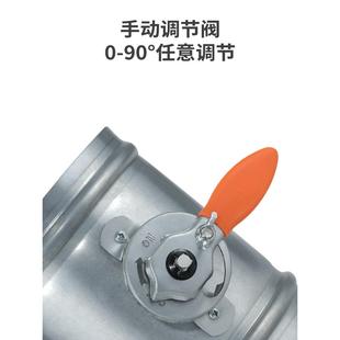 桐宇镀锌板手动风阀风量调节阀白铁皮蝶阀风管密闭阀止回阀止逆阀