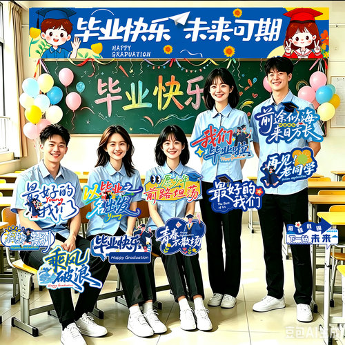 毕纪拍照道具我们啦手举牌毕业照2026手持氛围大学毕业典礼季布置