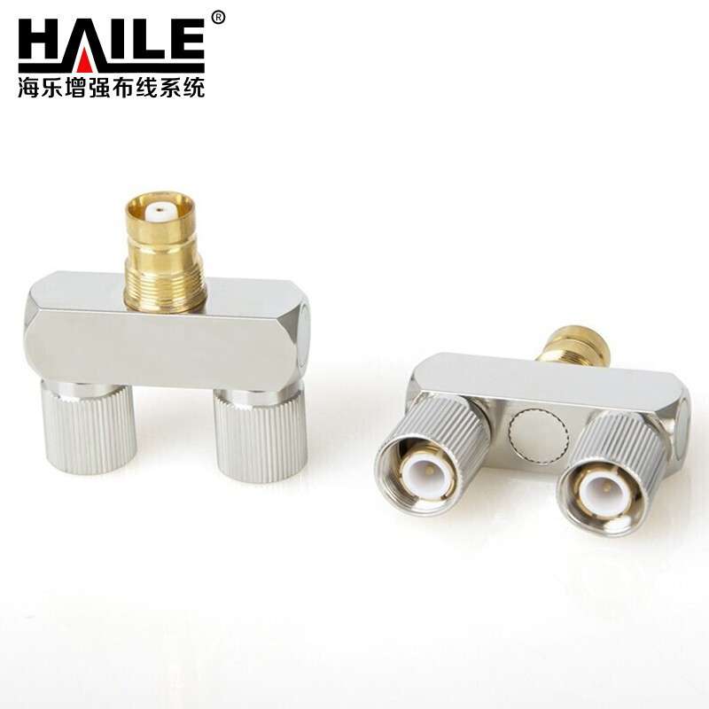 HAILE2M两兆头L9三通两公一母DDF配线架同轴电缆E1接线端子10个装