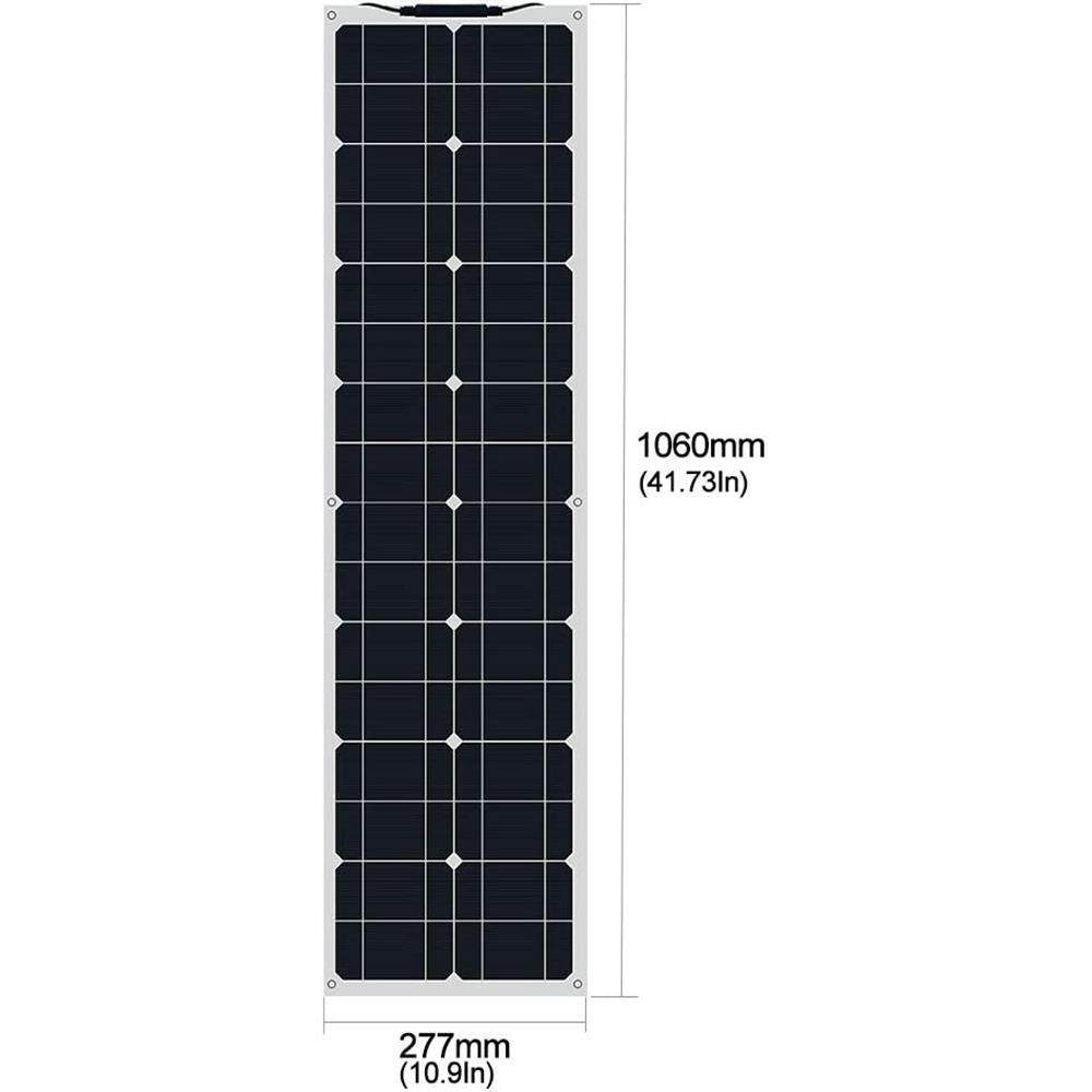 柔性太阳能板50w60w80w100w太阳能电池柔性板单晶硅太阳能电池板