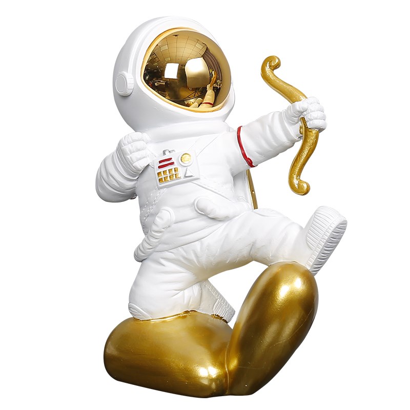 高档轻奢c风办公室宇航员摆件太空人男生日礼物书房电脑桌面小摆