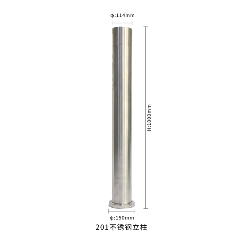 人脸识别立柱 小区门口机刷卡门禁系统G测温立杆支架201不锈钢立