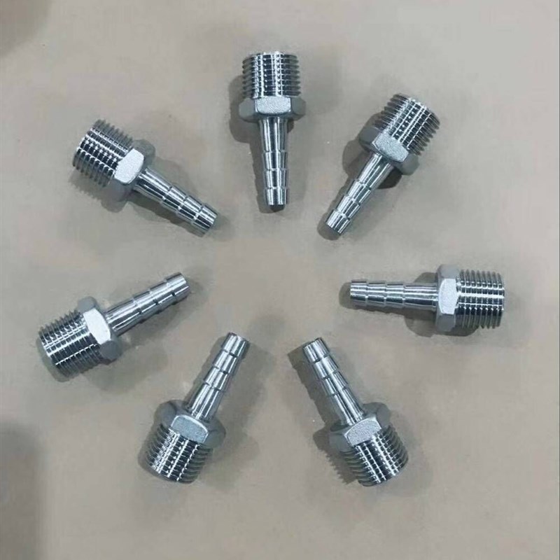 六角宝塔接头 六角皮接软管接头 皮管竹节分寸