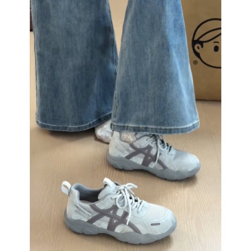 复古厚底德训鞋女2025秋冬新款灰色休闲运动鞋百搭软底增高登山鞋,女鞋,时尚休闲鞋,淘宝优惠券,粉丝福利购,淘宝优惠卷