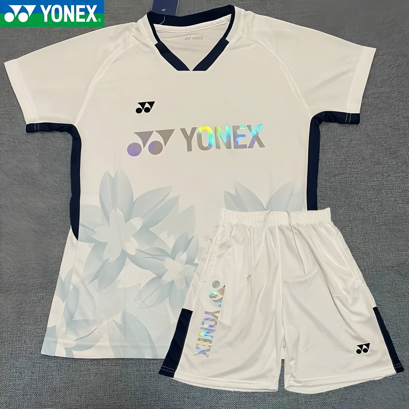 YONEX/尤尼克斯羽毛球服男女款套装透气速干短袖运动比赛训练队服