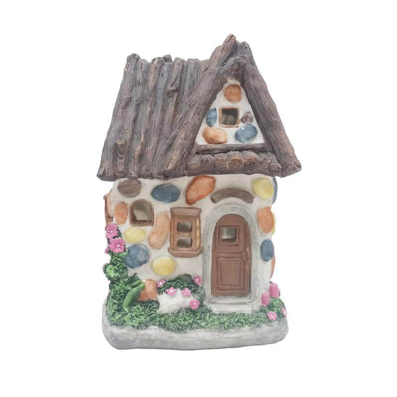 卡通工艺品树脂庭院子装饰摆件户外花园房屋太阳能灯草坪造景阳台,家居饰品,户外/庭院摆件,淘宝优惠券,粉丝福利购,淘宝优惠卷