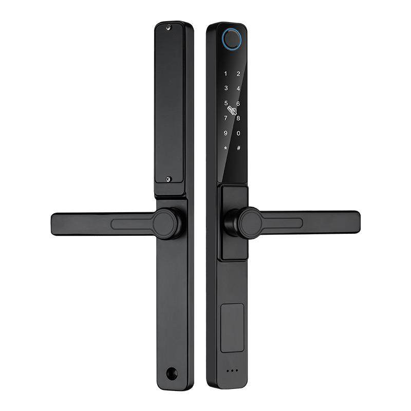 断桥指纹锁智能锁防水铝窗门九国语言断桥铝门自动锁电子门锁