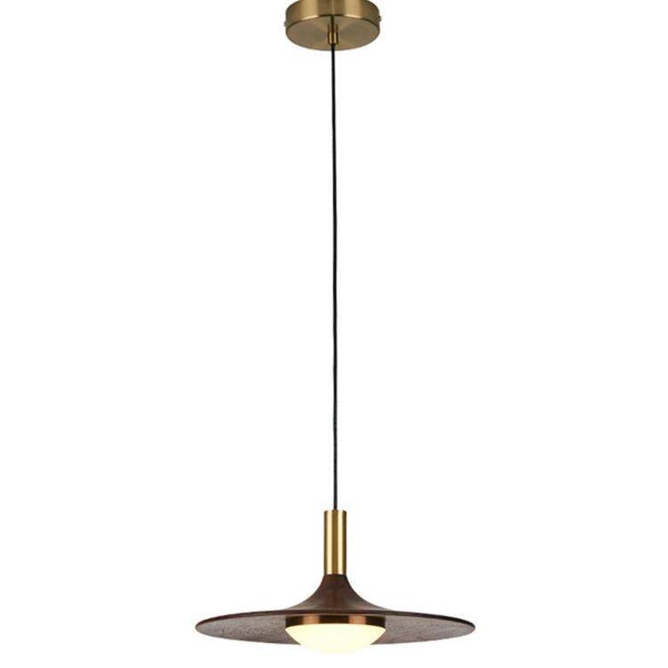 日式餐厅吊灯三头简约飞碟吧台灯胡桃木色灯铁艺灯具卧室床头吊灯,家装灯饰光源,智能吊灯,淘宝优惠券,粉丝福利购,淘宝优惠卷