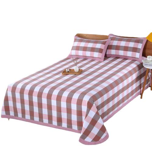 山东滨州厂家夏季高端加厚老粗布凉席三件套家用空调席子床单