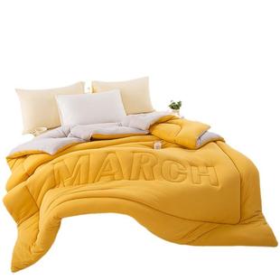 家用针织棉大豆纤维被子冬被加厚保暖被芯春秋四季 被礼品被