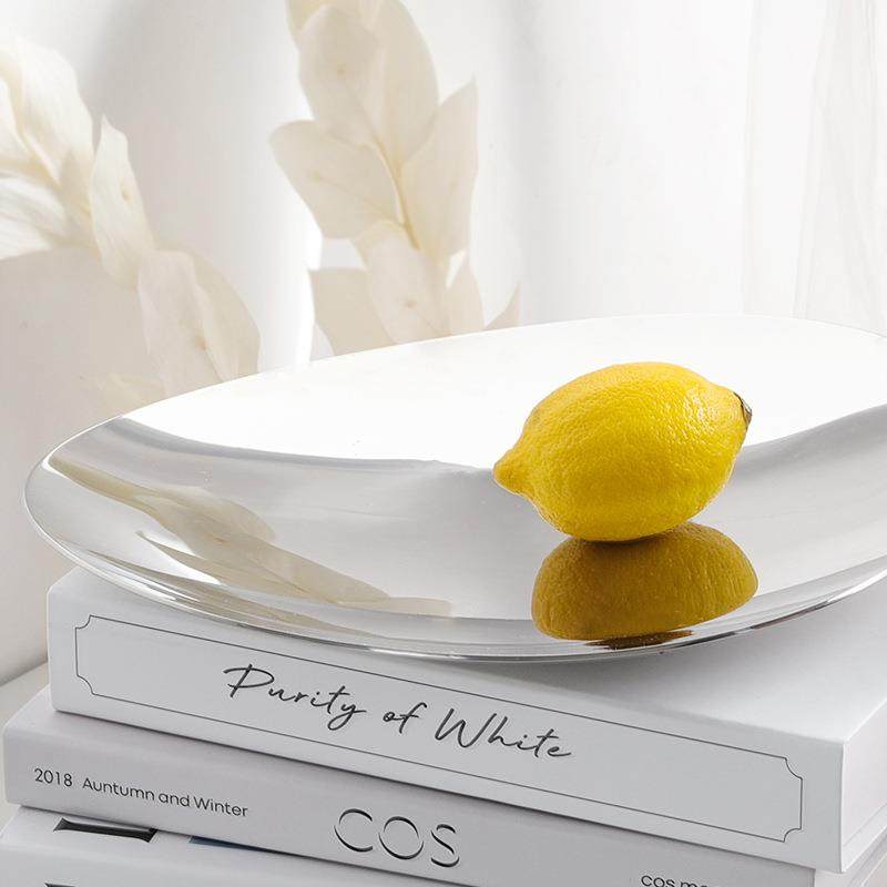 现代简约ins不锈钢果盘高档样品间零食盘客厅茶几装饰托盘北欧风,餐饮具,果盆/果盘/果篮,淘宝优惠券,粉丝福利购,淘宝优惠卷