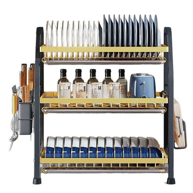 厨房置物架碗碟碗盘收纳架沥水架家用多功能放碗架碗筷收纳盒碗柜,厨房/烹饪用具,抹布架/厨房清洁收纳架,淘宝优惠券,粉丝福利购,淘宝优惠卷