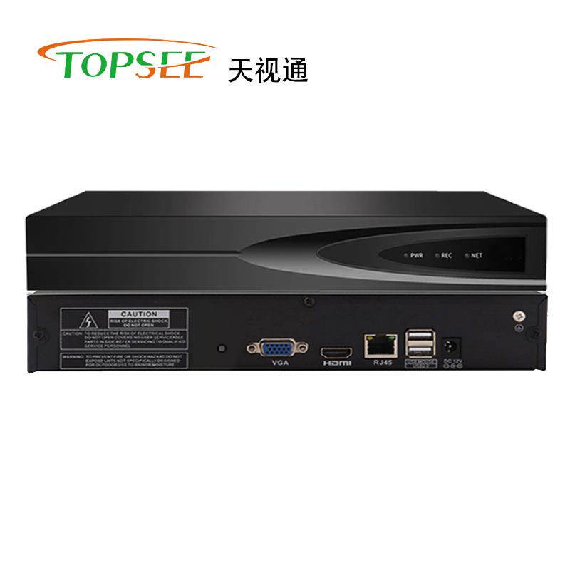 天视通10路5MP硬盘录像机NVR手机远程网络高清监控主机厂家
