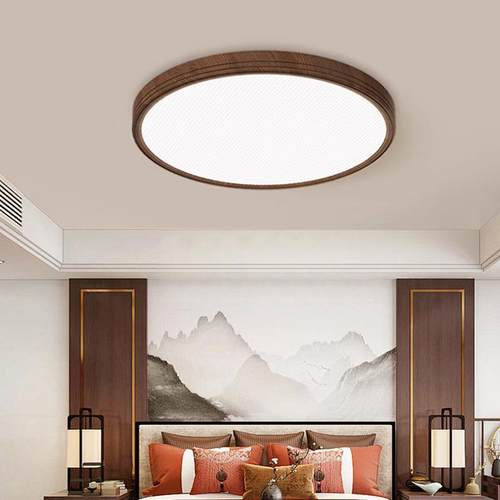 隔离驱动普瑞灯珠新中式卧室客厅灯吸顶灯无缝超薄中古灯具